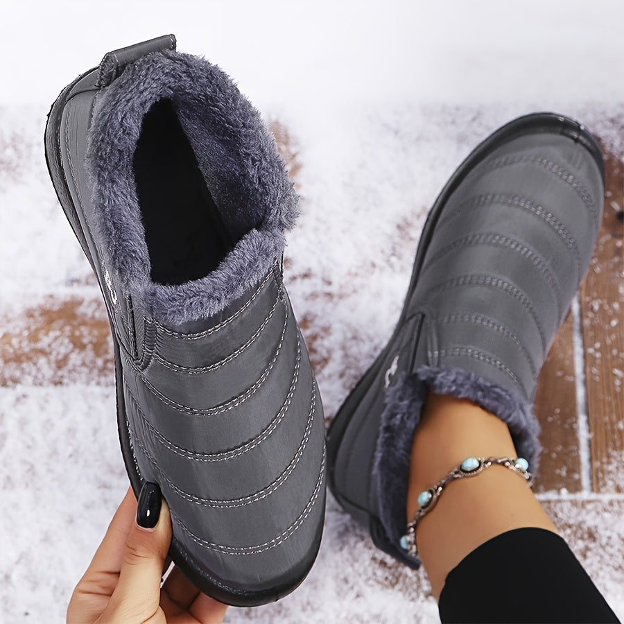 Victoria | Warm Winter Slip-On Boots